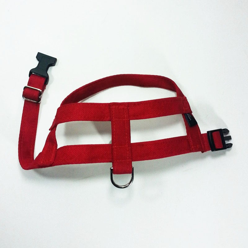 red solid easy-on dog harness | UDogU LLC