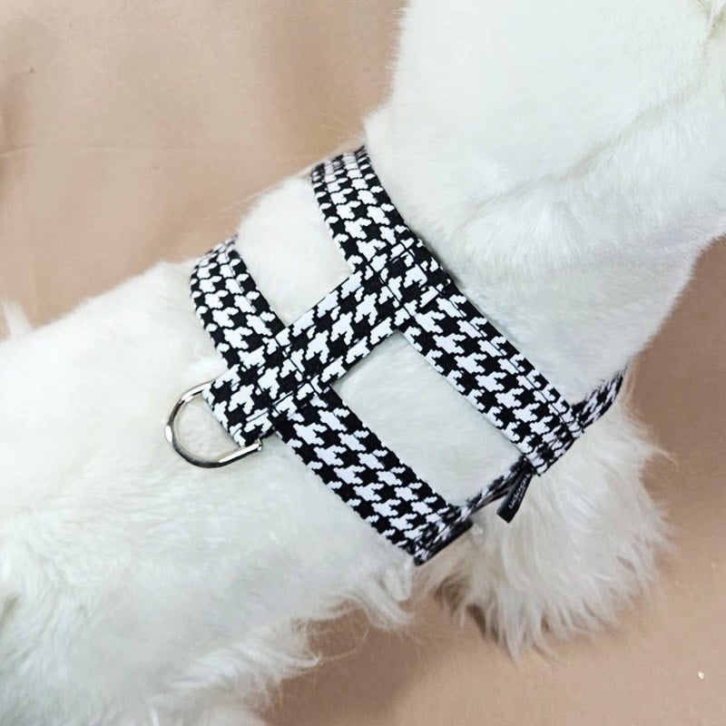 houndstooth easyon dog harness UDogU LLC